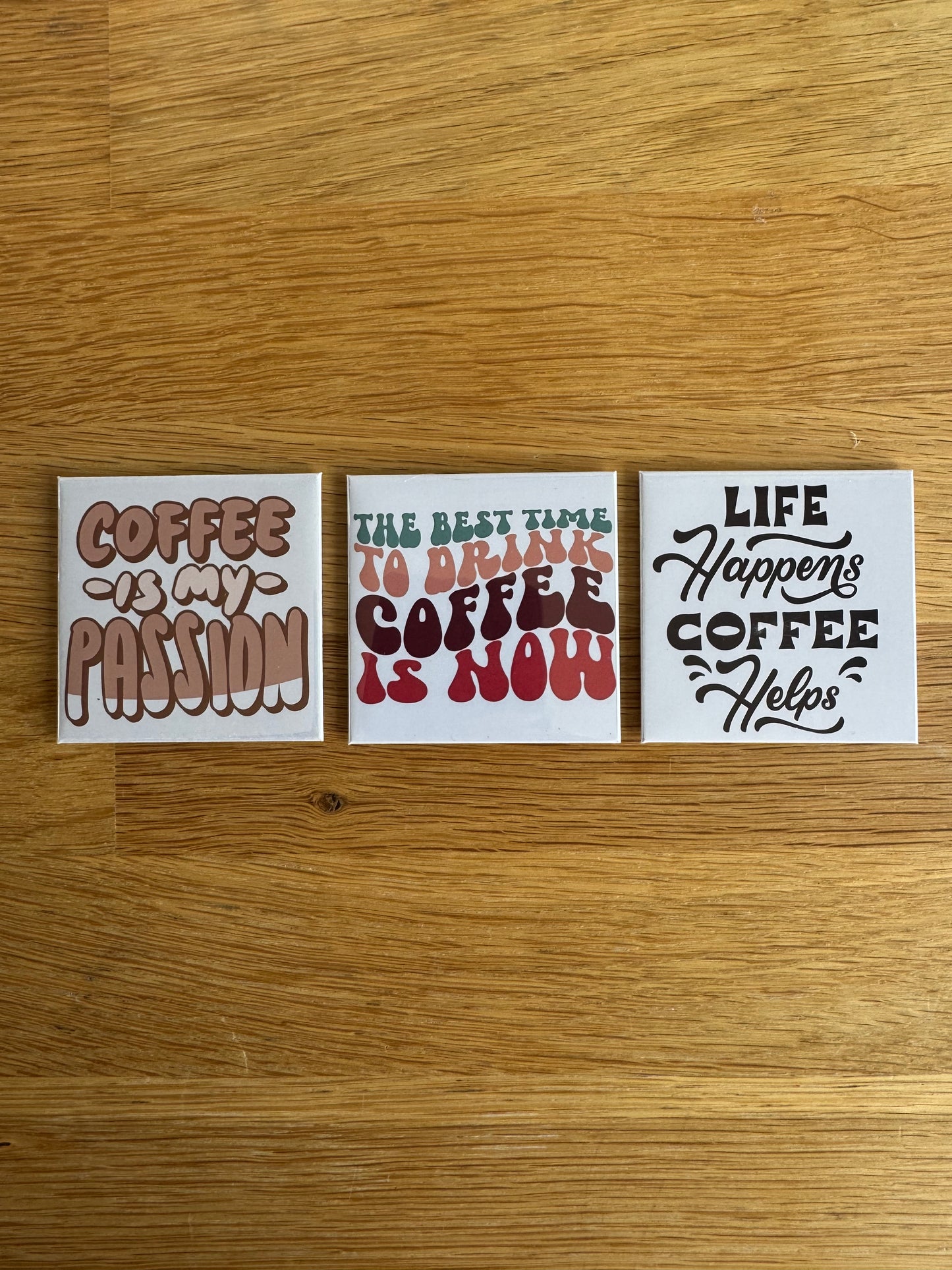 3 pack of 2.5"x2.5" Photo Magnets